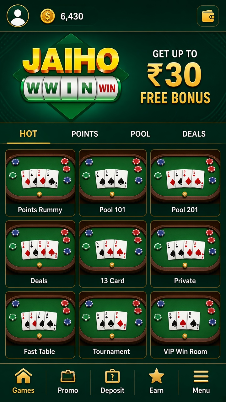 Jaiho Rummy app screenshot 2